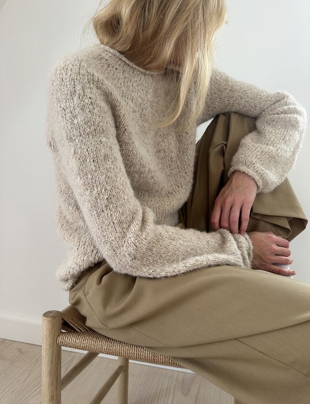 Plain Yoke Sweater