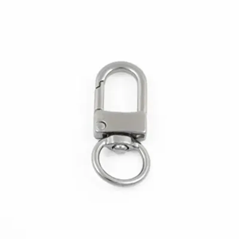 Karabinkrok 40mm gunmetal ( 2 pk )