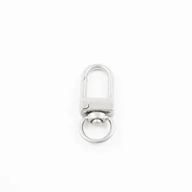 Hovedbilde Karabinkrok 32mm sølv ( 2 pk)